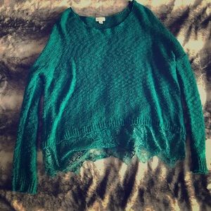 Aqua sweater